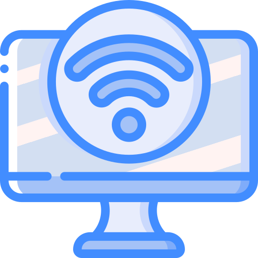 wi-fi Basic Miscellany Blue Ícone