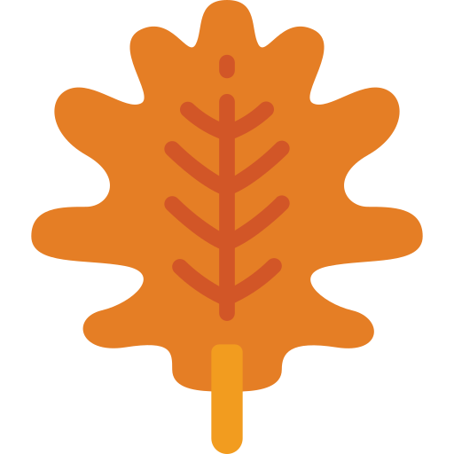 Oak leaf Basic Miscellany Flat icon