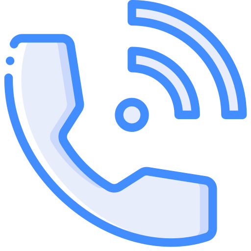 Phone call Basic Miscellany Blue icon