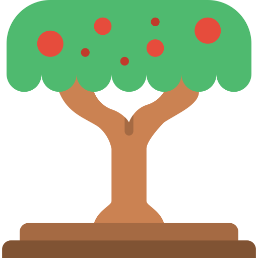 drzewo Basic Miscellany Flat ikona