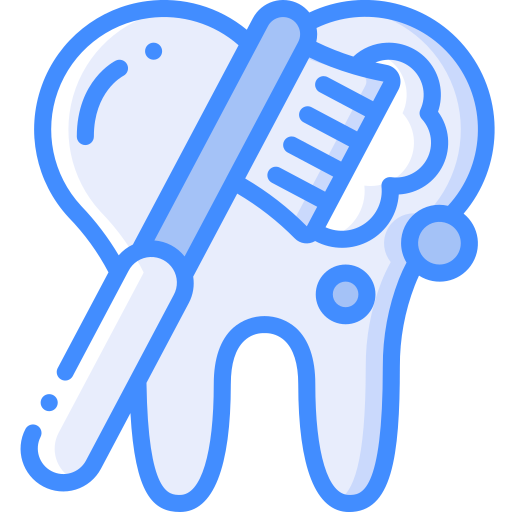 brossage de dents Basic Miscellany Blue Icône