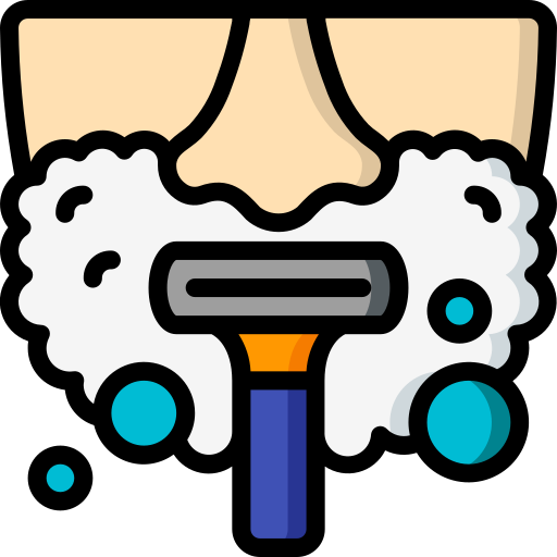 Shaving Basic Miscellany Lineal Color icon