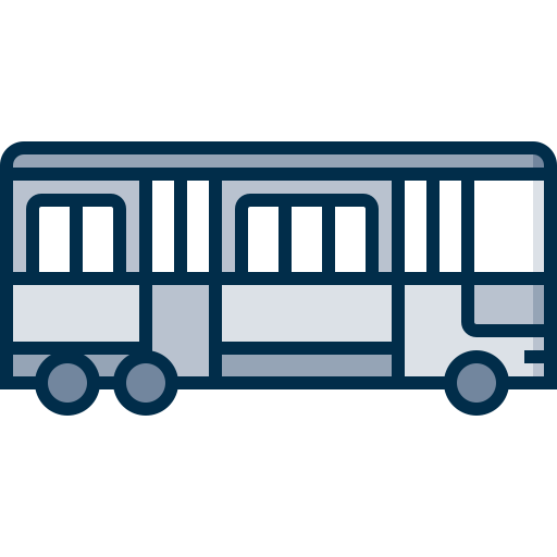 autobus Detailed Grey Lineal color ikona