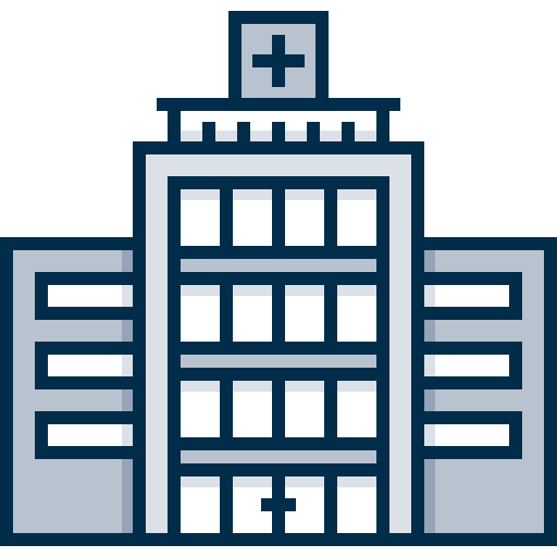 szpital Detailed Grey Lineal color ikona