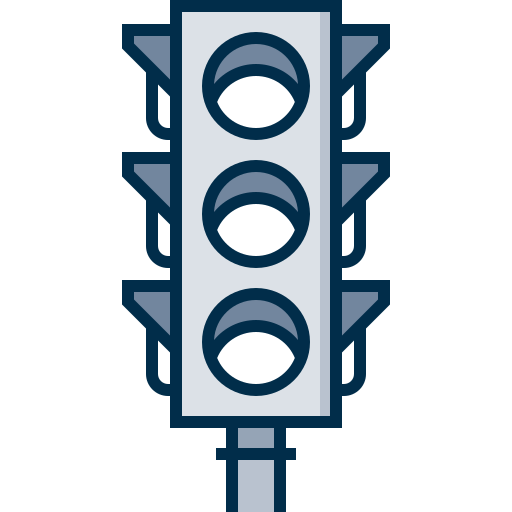 feux de circulation Detailed Grey Lineal color Icône