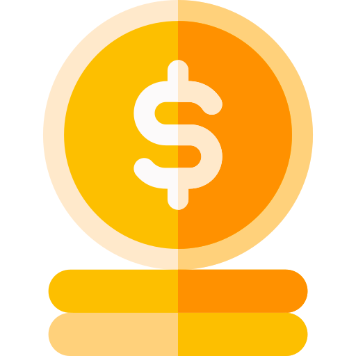 dolar Basic Rounded Flat ikona