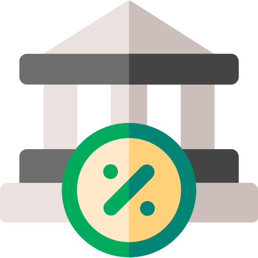 bank tarief Basic Rounded Flat icoon