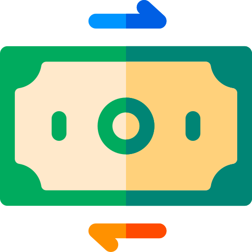 flujo de dinero Basic Rounded Flat icono
