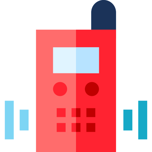 talkies-walkies Basic Straight Flat Icône