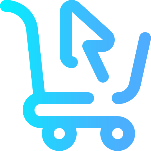 ショッピングカート Super Basic Omission Gradient icon