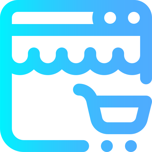 Online shopping Super Basic Omission Gradient icon