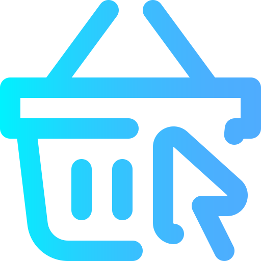 Shopping basket Super Basic Omission Gradient icon