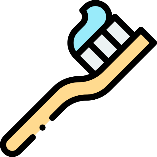 Brush teeth Detailed Rounded Lineal color icon