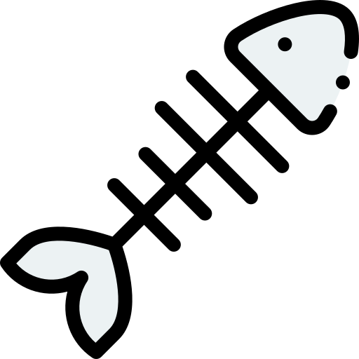 魚の骨 Detailed Rounded Lineal color icon