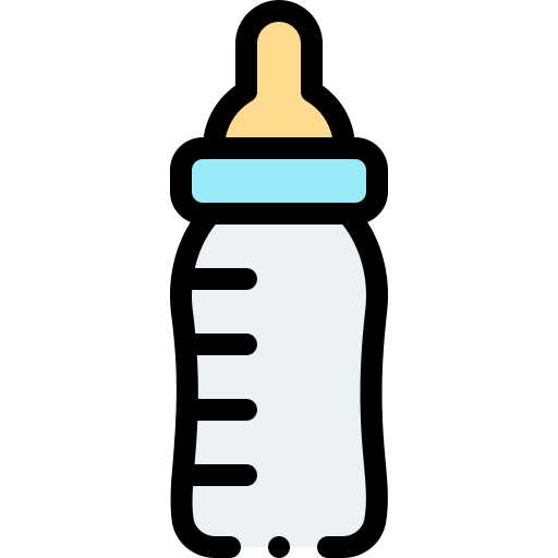 milchflasche Detailed Rounded Lineal color icon