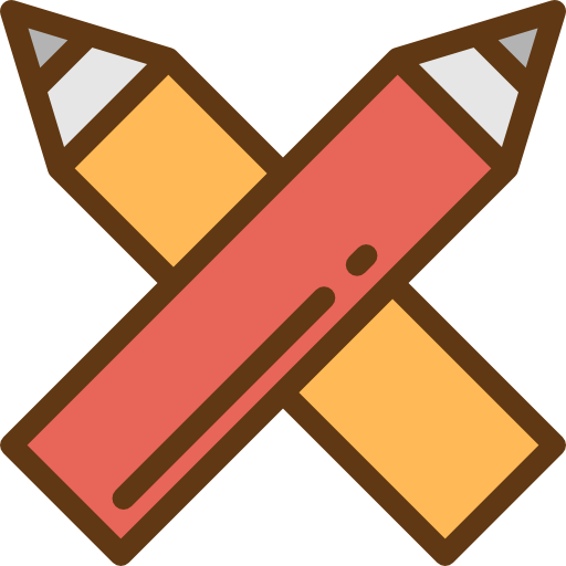 Pencils Detailed Rounded Lineal color icon