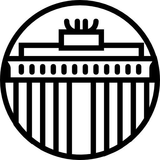 Brandenburg gate Basic Miscellany Lineal icon
