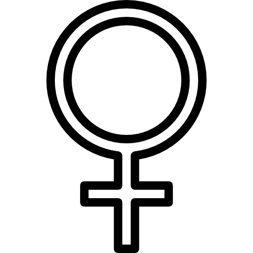 vrouwelijk Basic Miscellany Lineal icoon