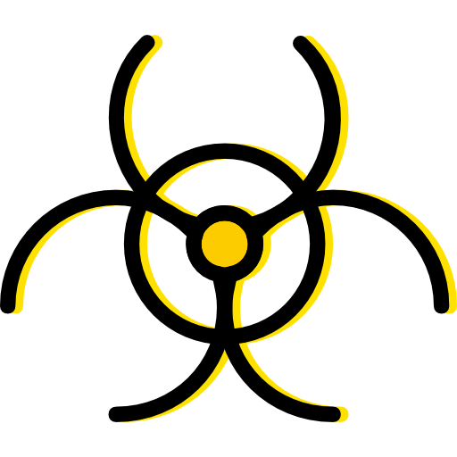 생물학적 위험 Basic Miscellany Yellow icon