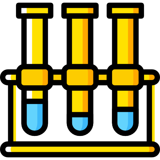 tubos de ensaio Basic Miscellany Yellow Ícone