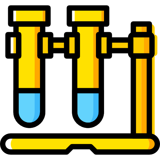 tubos de ensaio Basic Miscellany Yellow Ícone