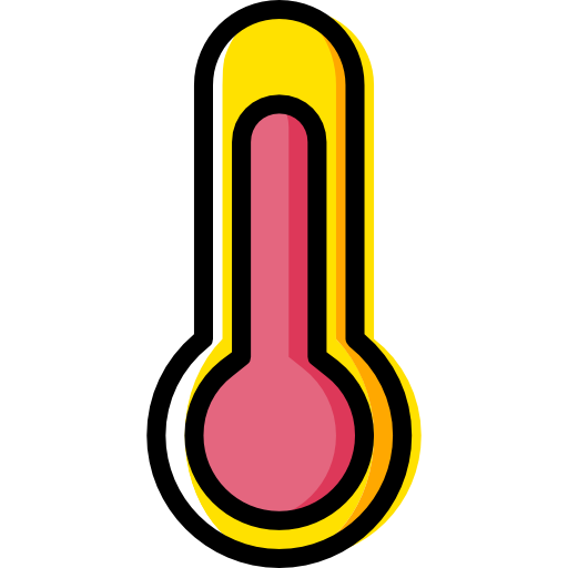 thermometer Basic Miscellany Yellow icoon