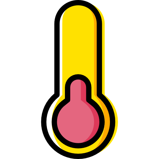 thermometer Basic Miscellany Yellow icoon