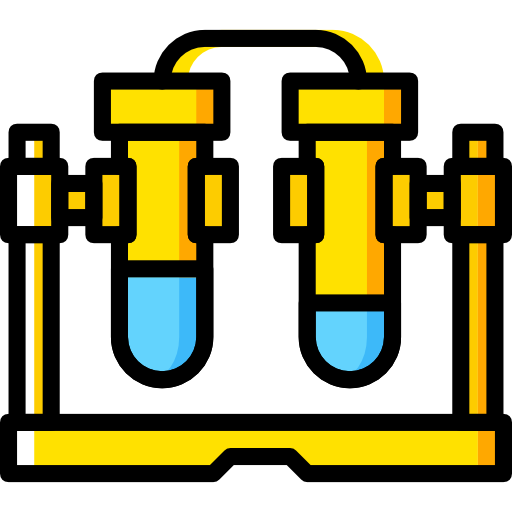 Test tube Basic Miscellany Yellow icon