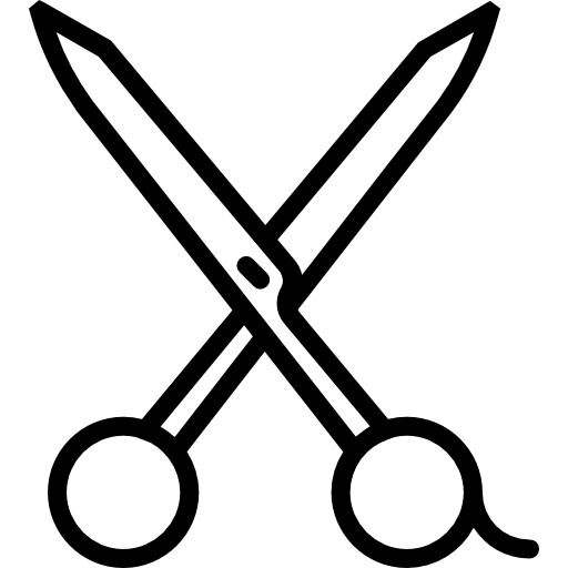 Scissors Basic Miscellany Lineal icon