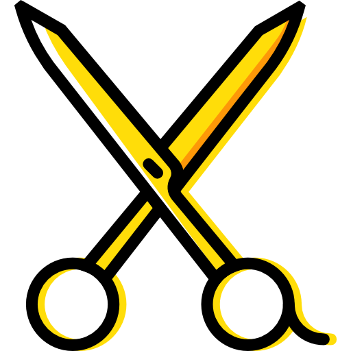 Scissors Basic Miscellany Yellow icon