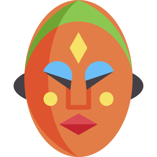 afrykańska maska Special Flat ikona