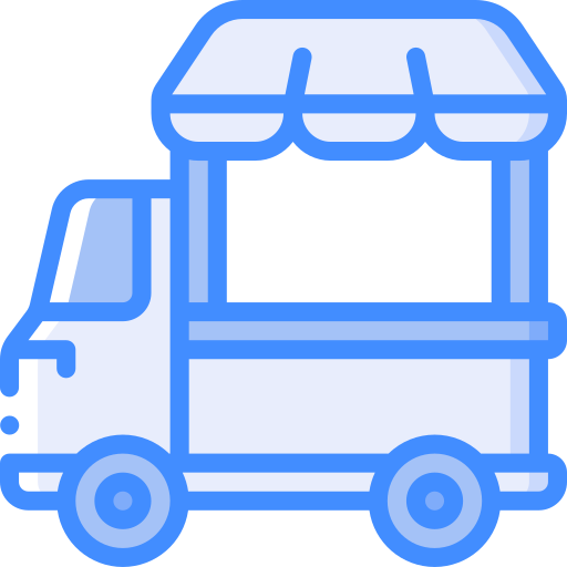 camion de nourriture Basic Miscellany Blue Icône