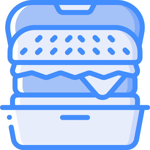 バーガー Basic Miscellany Blue icon