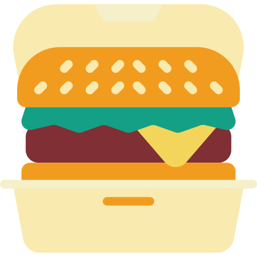 hamburguesa Basic Miscellany Flat icono