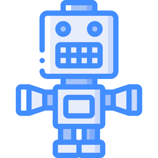 Robot Basic Miscellany Blue icon