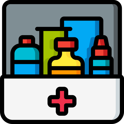 First aid kit Basic Miscellany Lineal Color icon