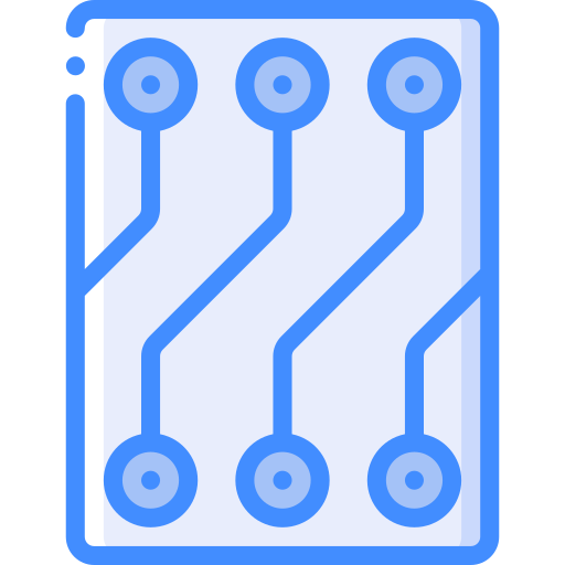 circuit Basic Miscellany Blue Icône
