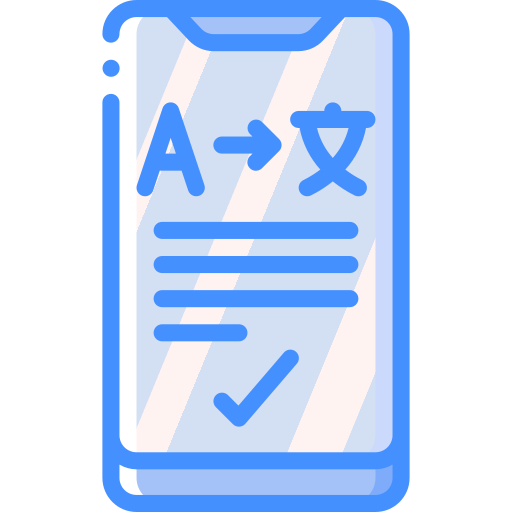 Translator Basic Miscellany Blue icon