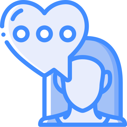 Messaging Basic Miscellany Blue icon