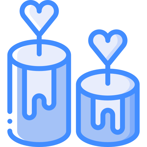 Candles Basic Miscellany Blue icon