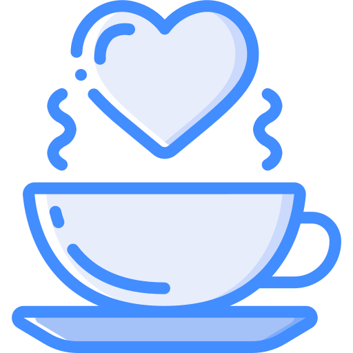 Coffee Basic Miscellany Blue icon