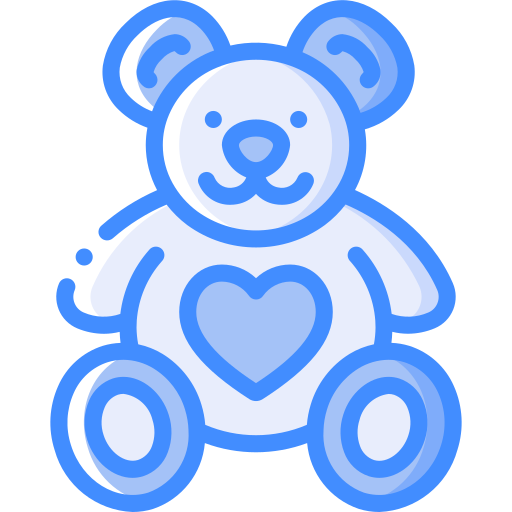 Teddy bear Basic Miscellany Blue icon