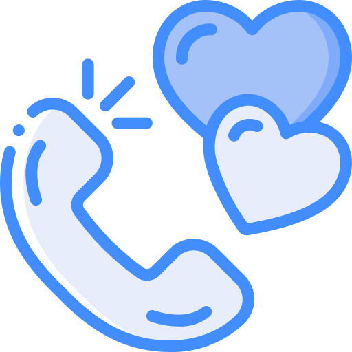 Phone call Basic Miscellany Blue icon