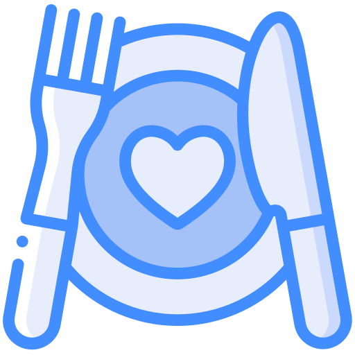 Dinner Basic Miscellany Blue icon