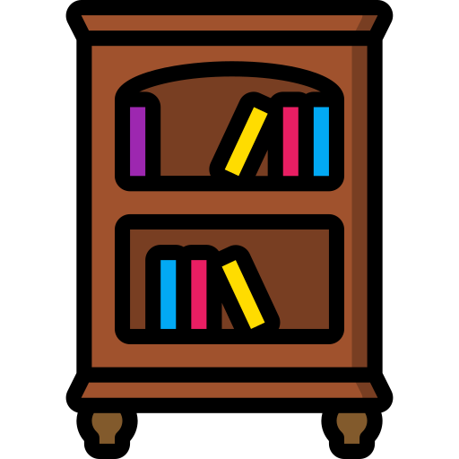 bücherregal Basic Miscellany Lineal Color icon
