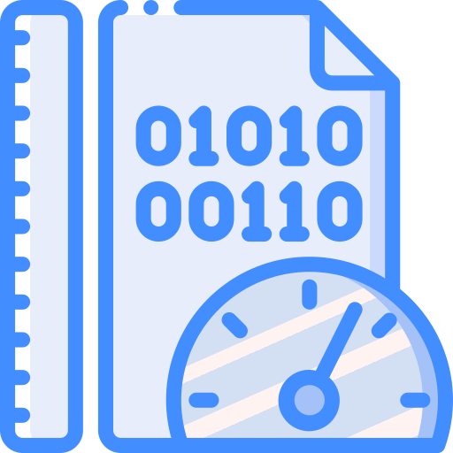Binary code Basic Miscellany Blue icon