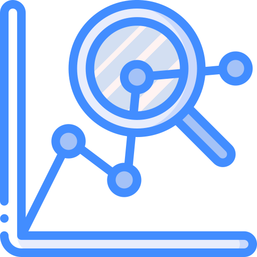 analytics Basic Miscellany Blue icon