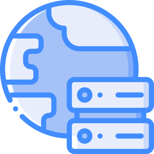 server Basic Miscellany Blue icon