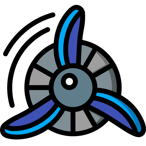 propeller Basic Miscellany Lineal Color icon