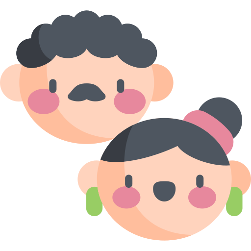 家族 Kawaii Flat icon